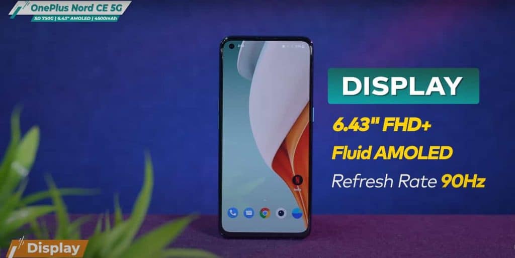 Oneplus Nord CE 5G Display